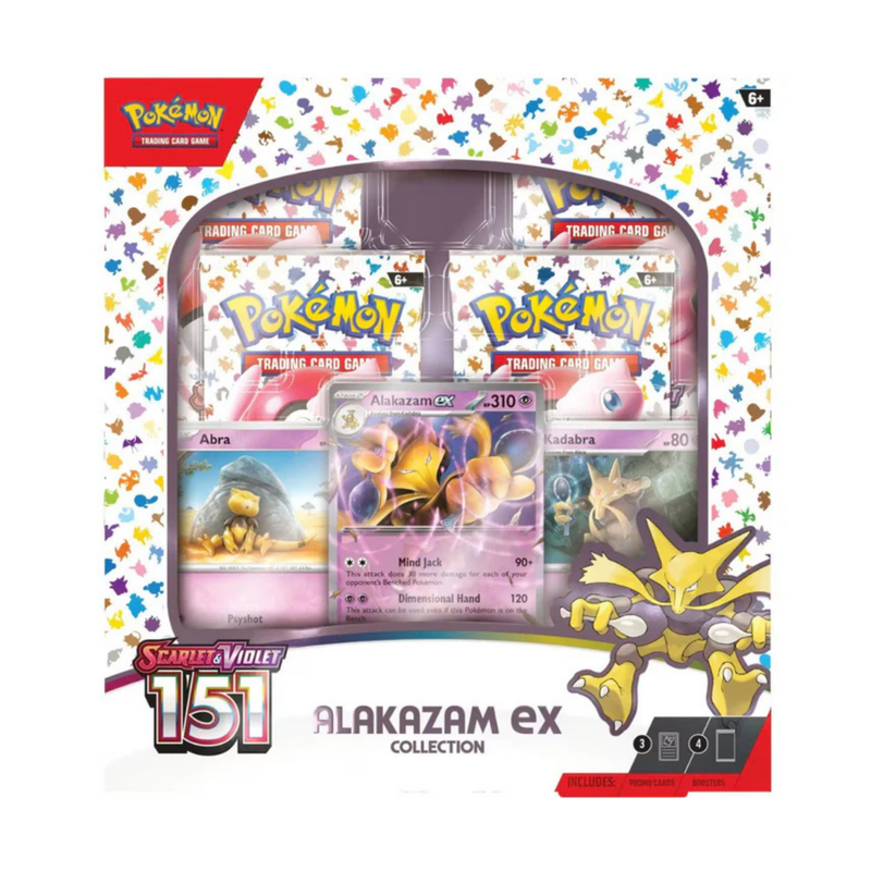 Pokemon TCG - 151 Alakazam EX Collection Sealed Case of 6
