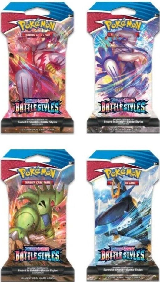 Pokemon TCG - Battle Styles Sleeved Blister Pack Art Set