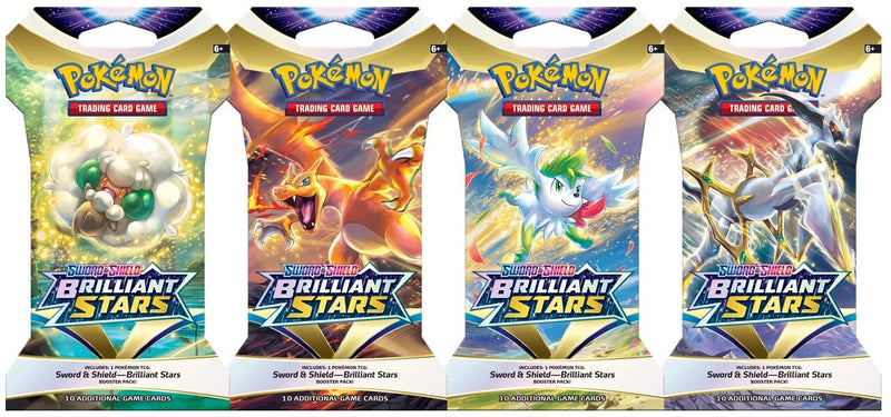 Pokemon TCG - Brilliant Stars Sleeved Blister Pack Art Set