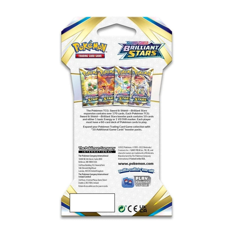 Pokemon TCG - Brilliant Stars Sleeved Blister Pack Art Set