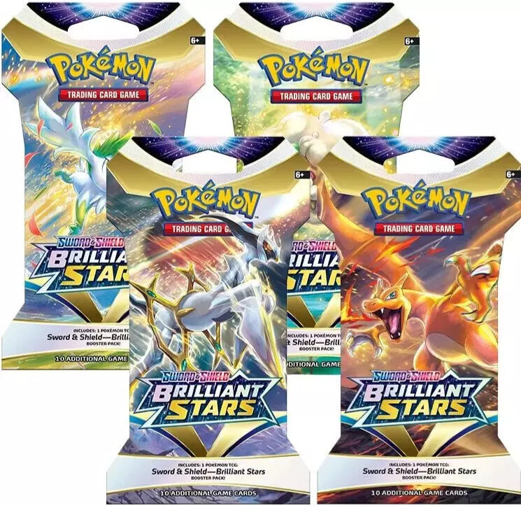 Pokemon TCG - Brilliant Stars Sleeved Blister Pack Art Set