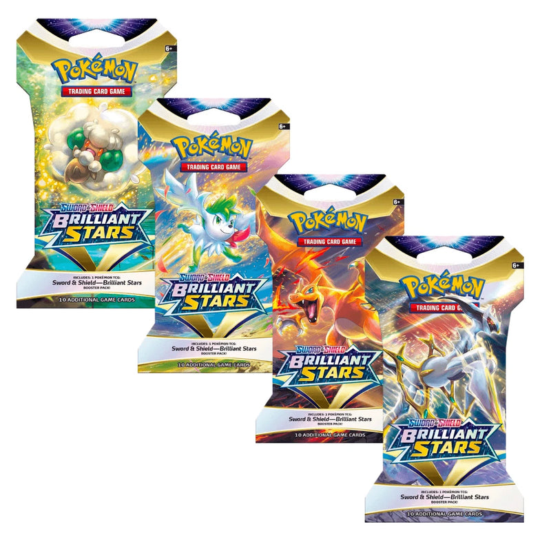Pokemon TCG - Brilliant Stars Sleeved Blister Pack Art Set