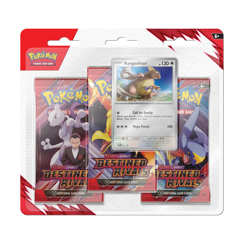 Pokemon TCG - Destined Rivals 3 Pack Blister ft. Kangaskhan