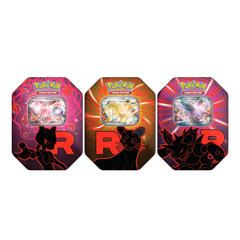 Pokemon TCG - Team Rocket Tin Collection (set of 3) Destined Rivals