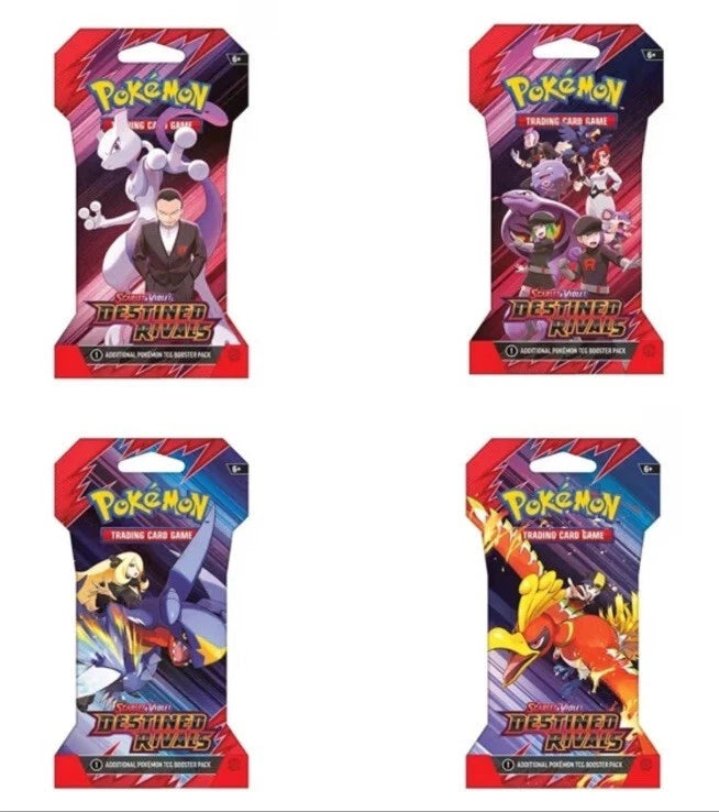 Pokemon TCG - Destined Rivals Sleeved Blister Pack Art Set