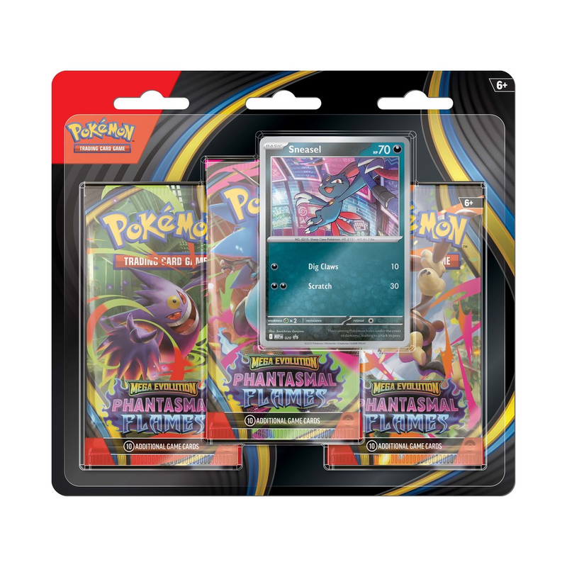 Pokemon TCG - Phantasmal Flames 3 Pack Blister with Sneasel Promo Card