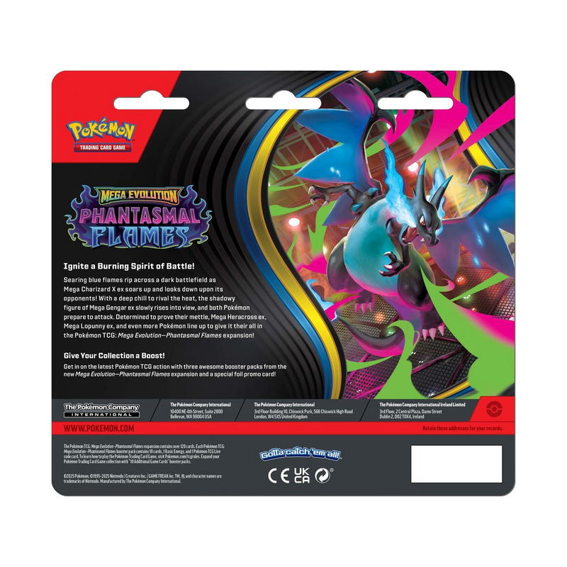 Pokemon TCG - Phantasmal Flames 3 Pack Blister with Sneasel Promo Card