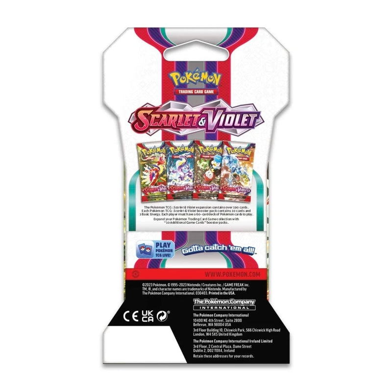 Pokemon TCG - Scarlet & Violet Base Set Sleeved Blister Pack Art Set