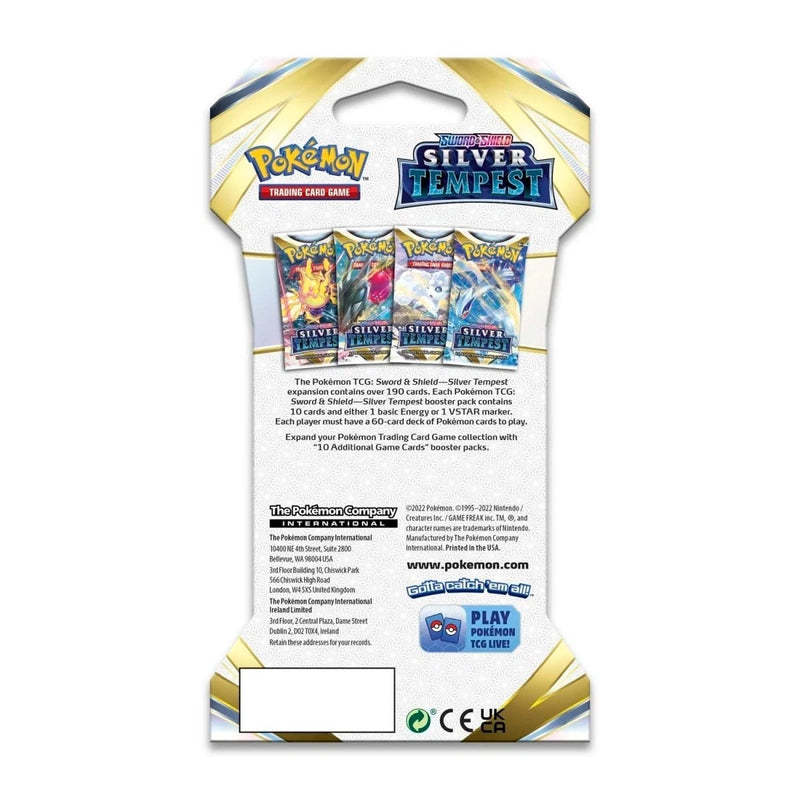 Pokemon TCG - Silver Tempest Sleeved Blister Pack Art Set