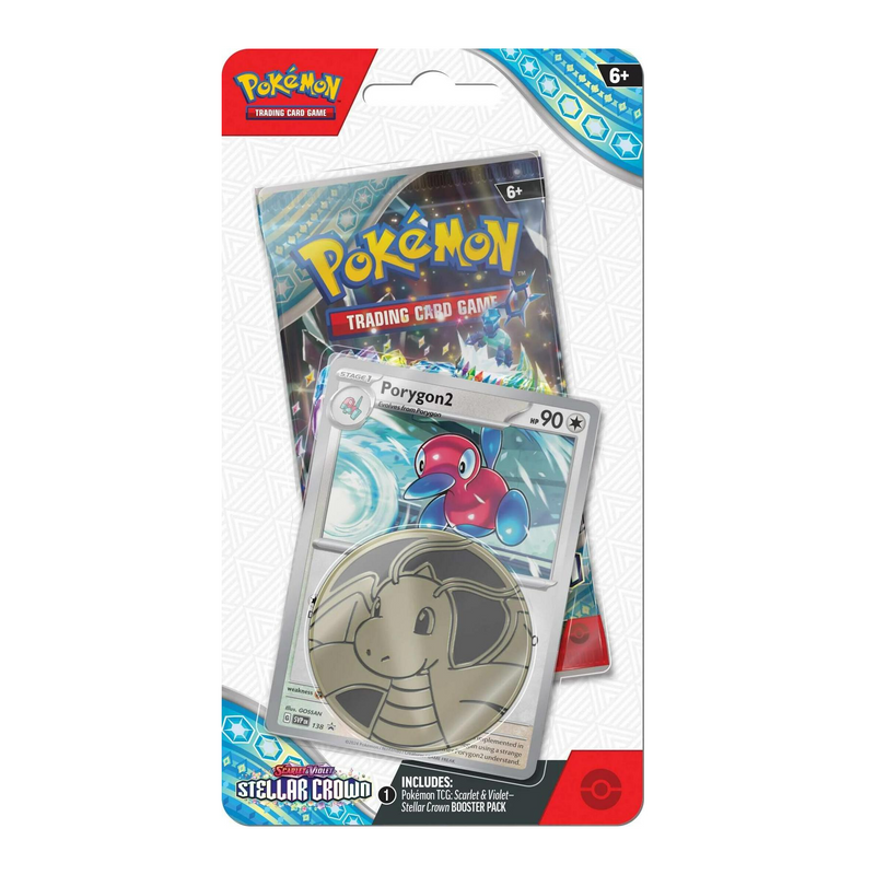 Pokemon TCG - Stellar Crown Single Pack Blister ft. Porygon 2
