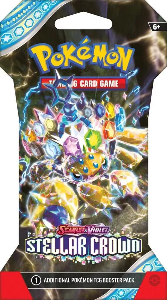 Pokemon TCG - Stellar Crown Sleeved Blister Pack Art Set