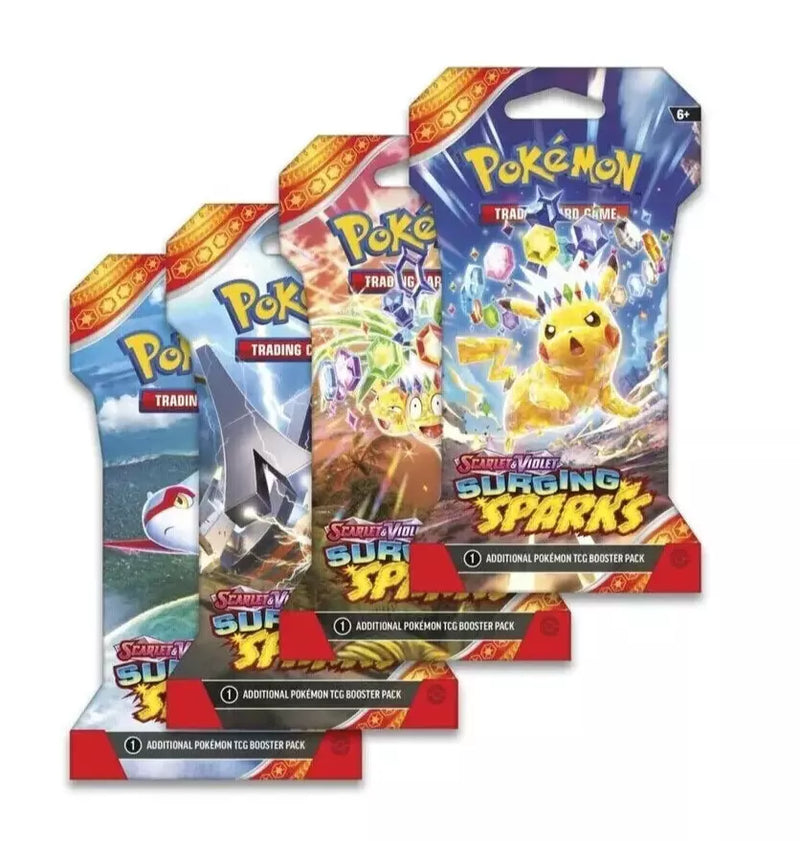 Pokemon TCG - Surging Sparks Sleeved Blister Pack Art Set