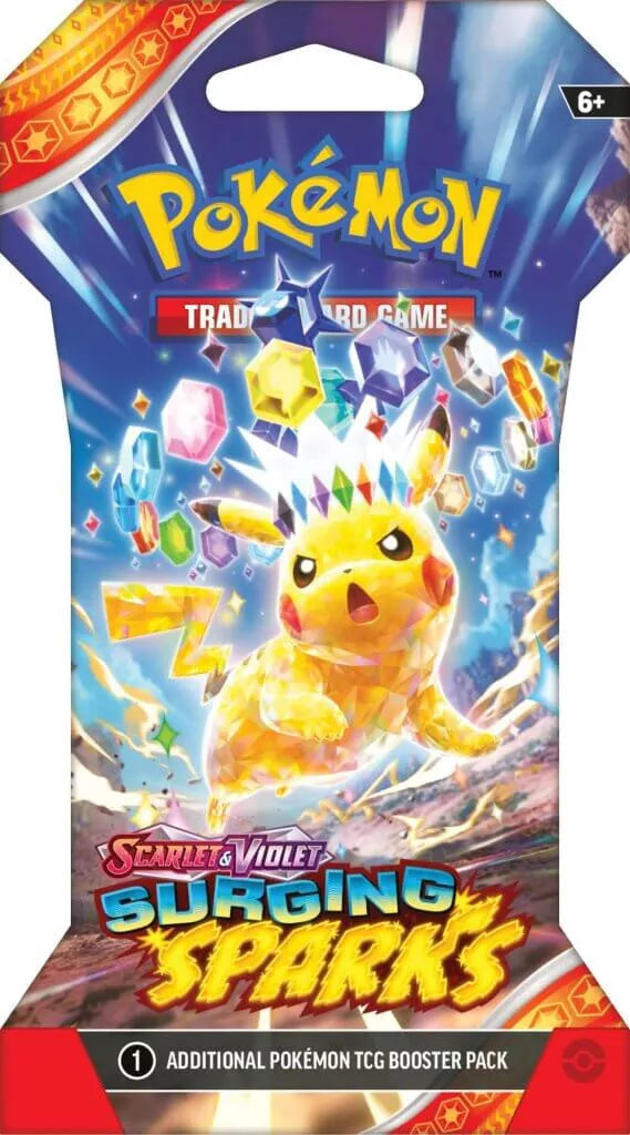Pokemon TCG - Surging Sparks Sleeved Blister Pack Art Set