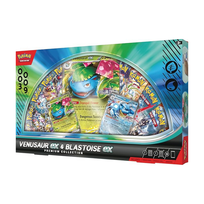 Pokemon TCG - Venusaur EX and Blastoise EX Premium Collection