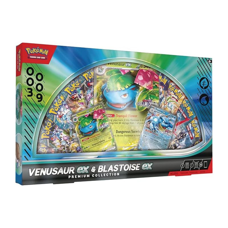 Pokemon TCG - Venusaur EX and Blastoise EX Premium Collection