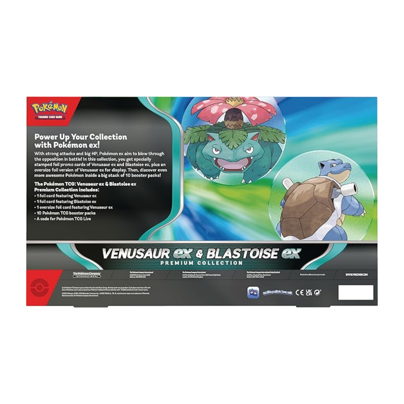 Pokemon TCG - Venusaur EX and Blastoise EX Premium Collection