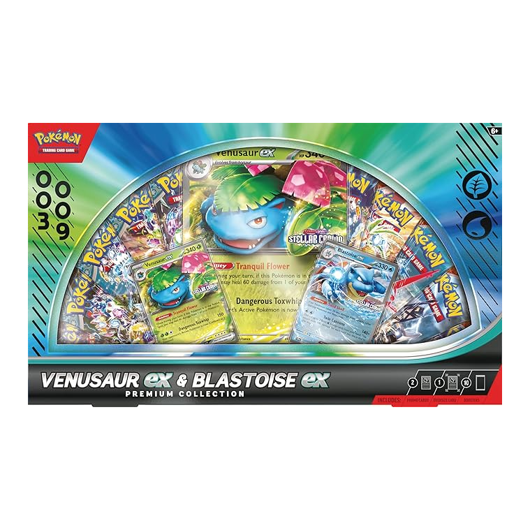 Pokemon TCG - Venusaur EX and Blastoise EX Premium Collection